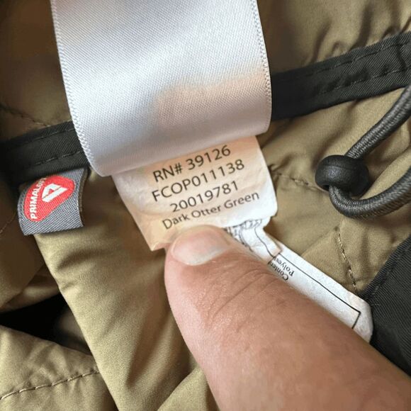 Filson Men's Primaloft Long Sleeve Lined Quilted Pack Jacket Dark‎ Green Medium - Picture 7 of 15